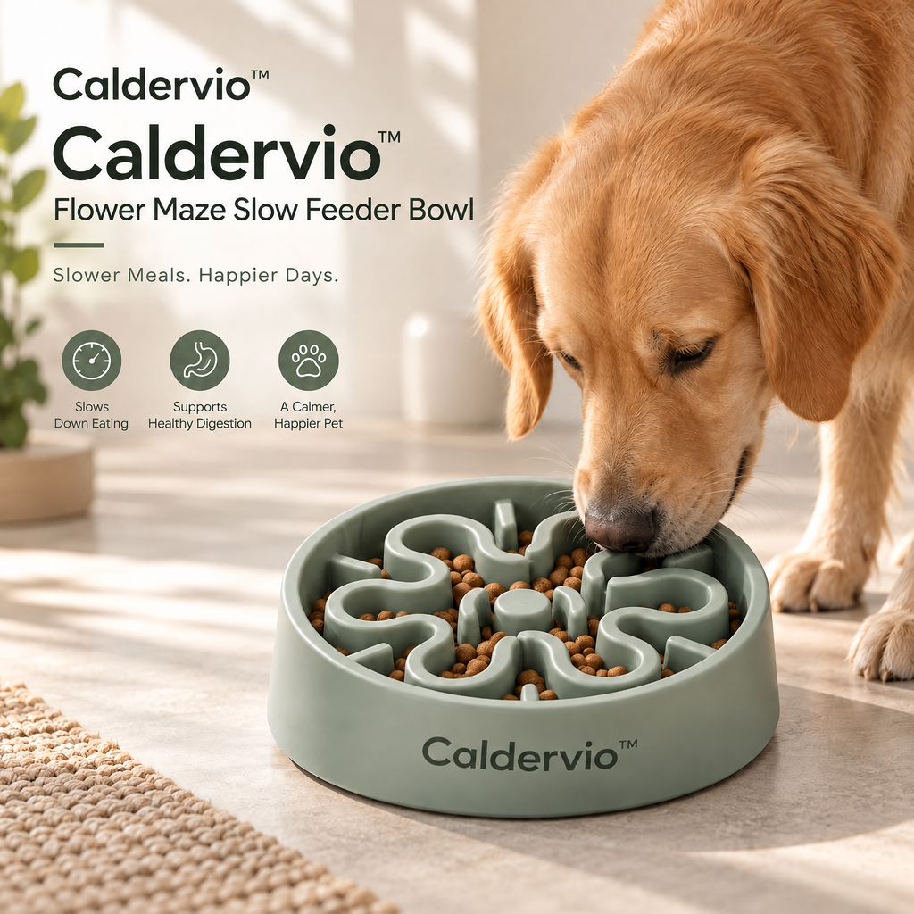 Caldervio™ Flower Maze Slow Feeder Bowl lifestyle image