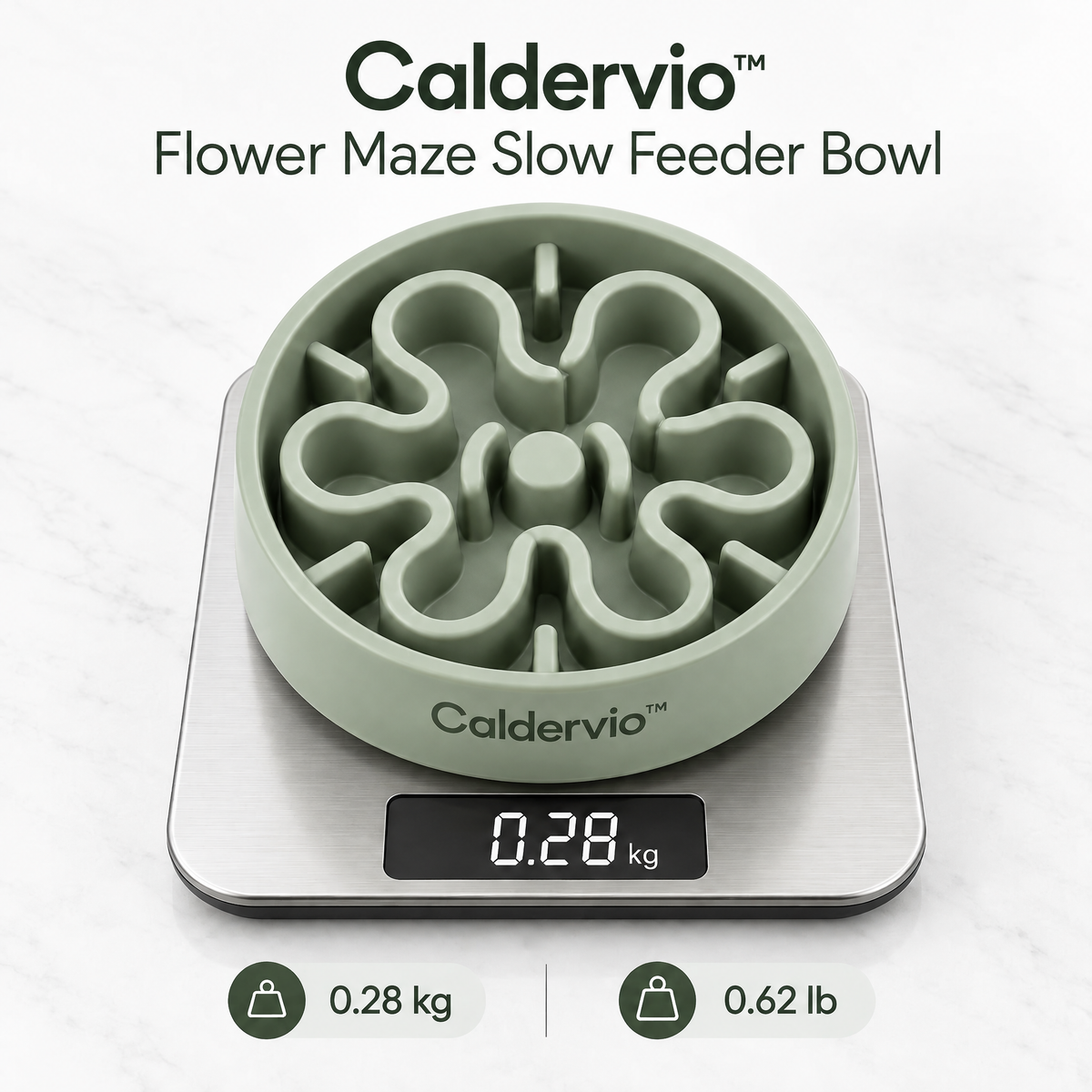 Caldervio™ Flower Maze Slow Feeder Bowl product weight