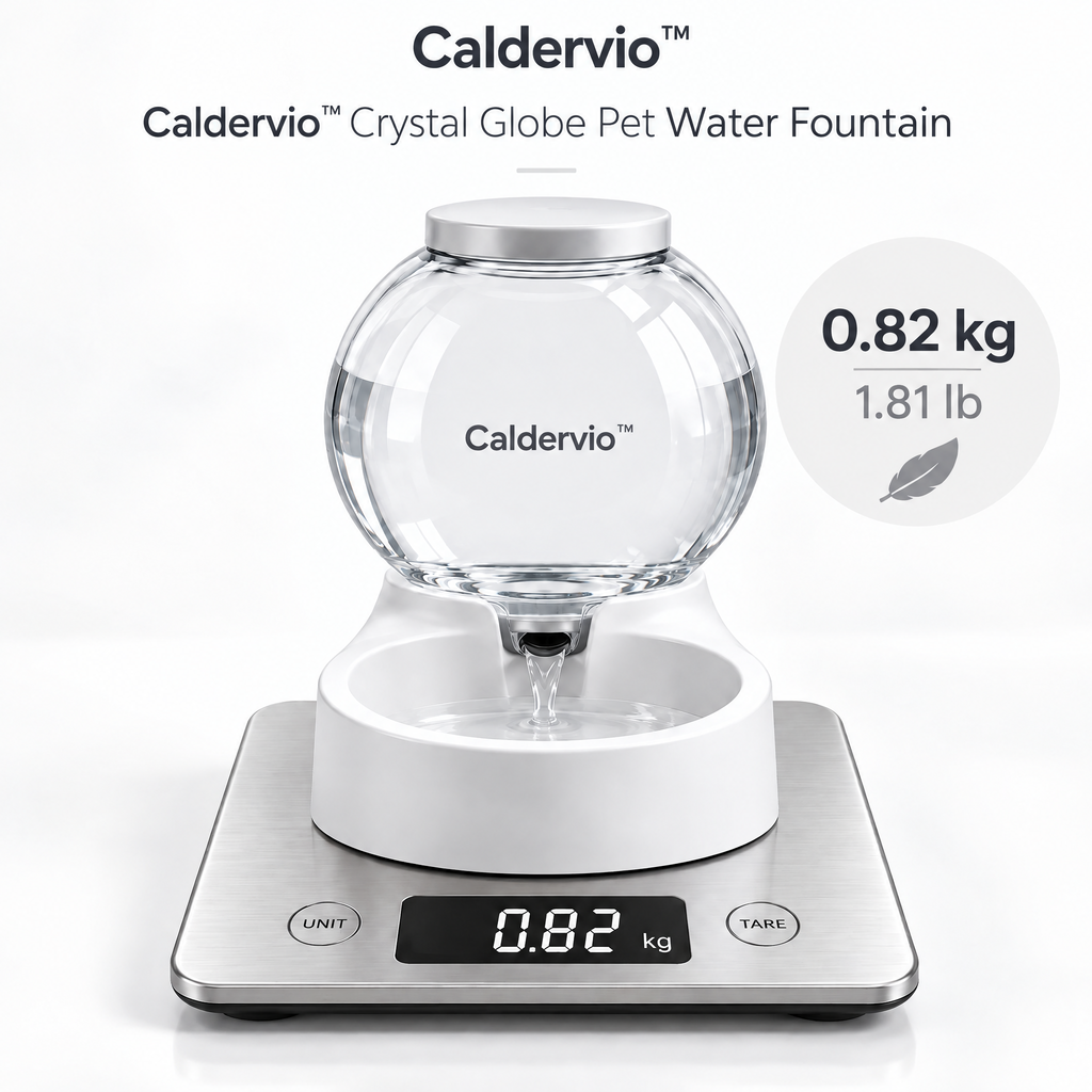 Caldervio™ Crystal Globe Pet Water Fountain product weight