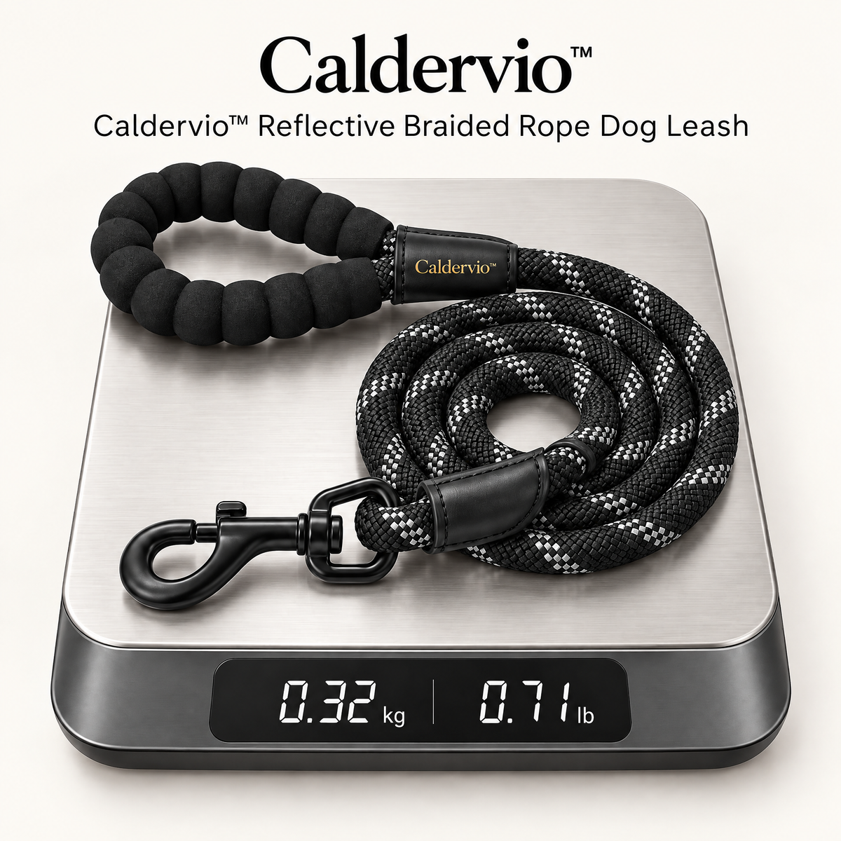 Caldervio™ Reflective Braided Rope Dog Leash product weight
