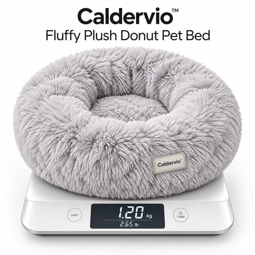Caldervio™ Fluffy Plush Donut Pet Bed product weight