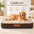 Caldervio™ Wavy Plush Orthopedic Dog Bed lifestyle image